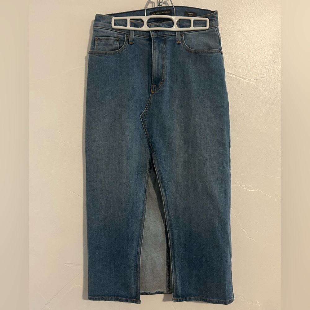 Modern American Long Denim Skirt